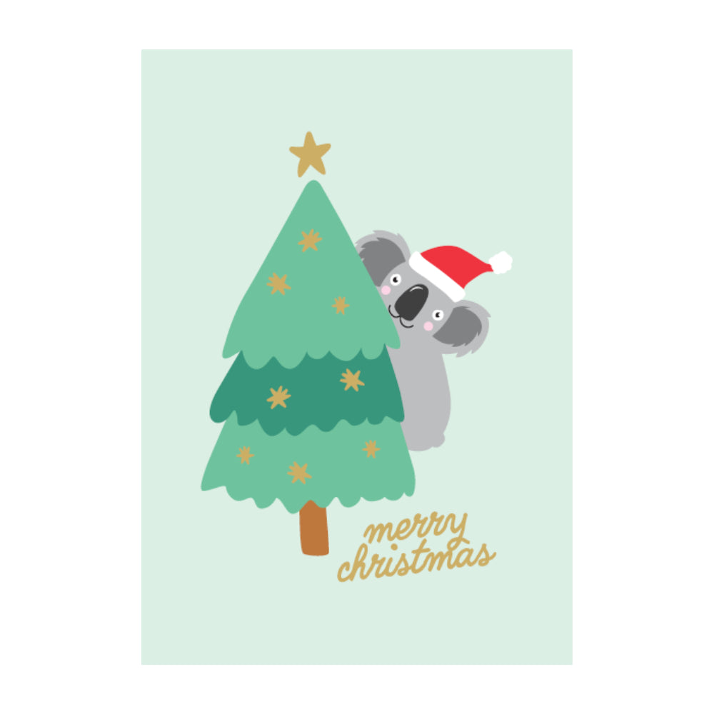 Christmas Greeting Card - Koala Christmas
